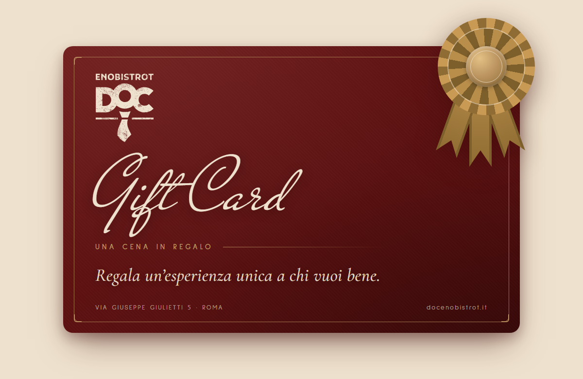 DOC EnoBistrot Gift Card: a dinner as a gift